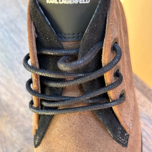 Karl Lagerfeld suede boots main image 2